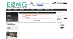 Desktop Screenshot of einzig-shop.com